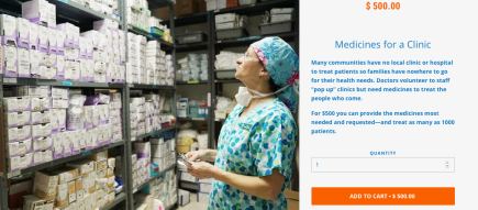 MAP Medicines for a clinic